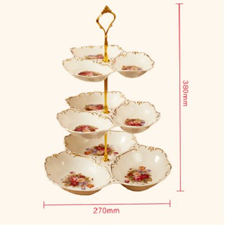 Khay đựng bánh kẹo 3 tầng