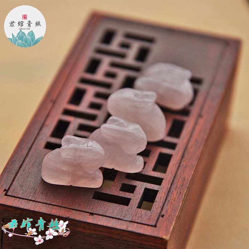 Chuỗi Hạt Đá Thạch Anh Hồng Tự Nhiên 11 * 15MM Dùng Làm Trang Sức diy