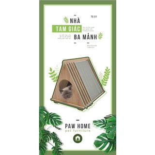 Nhà tam giác nhiều mảnh cho thú cưng