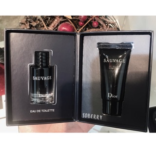 Set nước hoa DIOR Sauvage EDP + Shower Gel  Minisize Gift