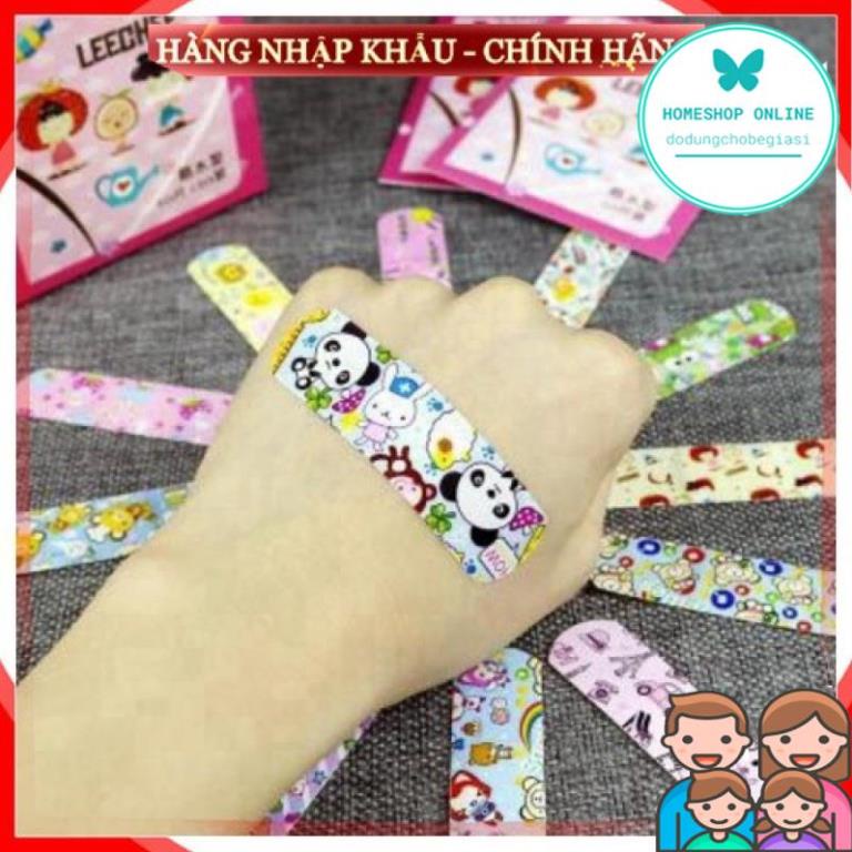 Hộp băng gâu 100 miếng hình ngộ nghĩnh cho bévăng  keo cá nhân urgo hình họa tiết cute dễ thương Healthcare24h E001, 1 h