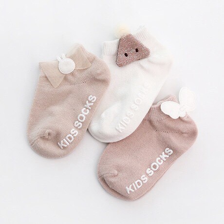 Set 3 đôi tất cổ nơ Kidsocks (TAT16)