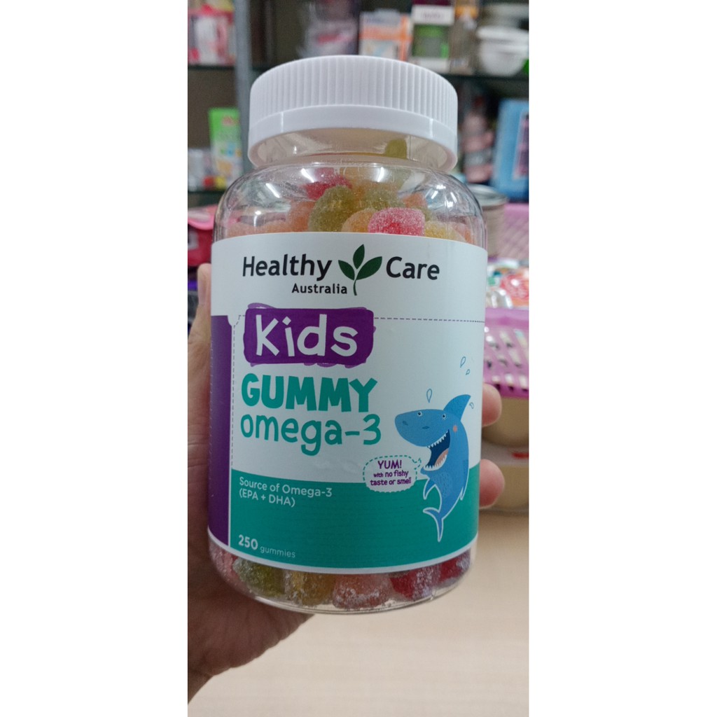 Kẹo dẻo bổ sung Omega-3 Healthy Kids Gummy 250 Viên cho bé trên 2 tuổi của Úc