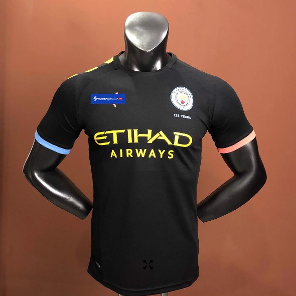 Áo đấu Man City sân khách 2019-2020 đen, áo Manchester City đen sân khách 2019/2020 - Bản SF (Thái Lan)