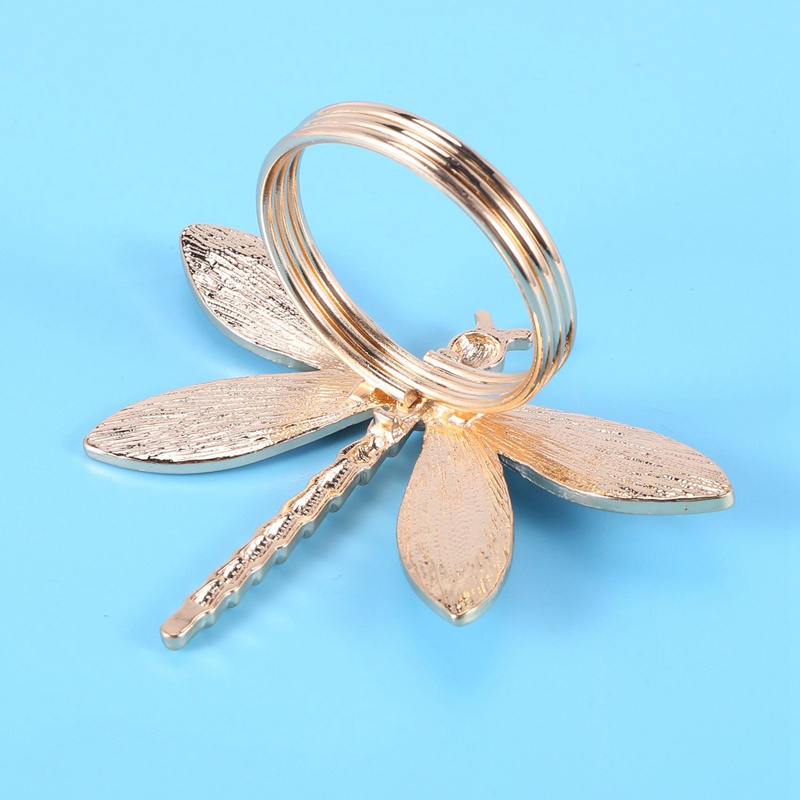 6 chiếc Vòng khăn ăn chuồn chuồn chuồn , Nhẫn kim sa cho đám cưới , Bàn ăn , Bữa tiệc , Sử dụng hàng ngày , Giáng sinh , Lễ tạ ơn , Trang trí bàn ,Etc