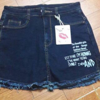 Quần short Jean giả váy
