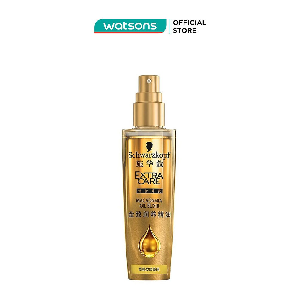 Tinh Dầu Dưỡng Tóc Schwarzkopf Extra Care Macadamia Oil Elixir Phục Hồi Sâu Cho Tóc Chẻ Ngọn 80ml