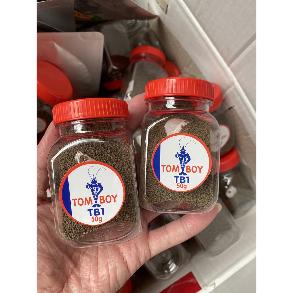 THỨC ĂN CÁM TOMBOY TB2 HỦ 50G DẠNG CHÌM - THỨC ĂN CAO CẤP CHO CÁ BỘT , TÔM VÀ CÁ LOẠI CÁ CẢNH KHÁC. GIÚP TIÊU HÓA T