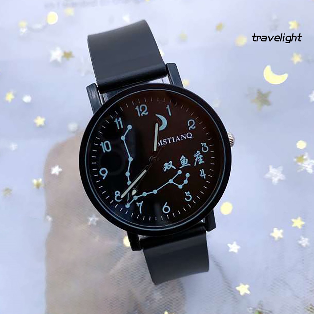 (Travelight) Đồng hồ quartz phát quang họa tiết chòm sao sành điệu cho nam nữ