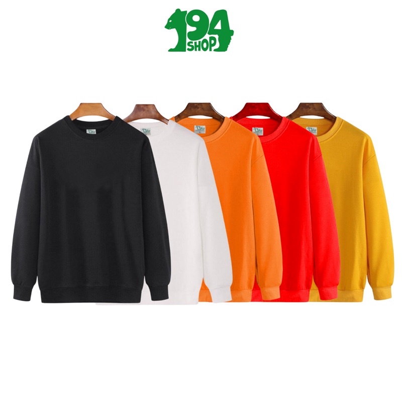 Áo sweater 194 SHOP nữ vải nỉ co dãn, dày dặn mềm mịn form rộng siêu đẹp - SW Trơn