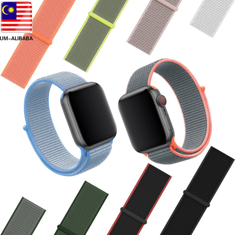 Dây đeo bằng sợi nilon cho đồng hồ thông minh AppleWatch T500 Ft30 Q99 T5 W34 F10 T55 T5s W55 M33 C200 Xiaomi Apple