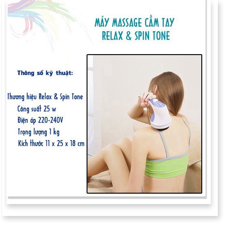 Máy đánh tan mỡ bụng giá rẻ Relax & Spin Tone - Hàng chuẩn, giá rẻ, thư giãn và giảm mỡ hiệu quả