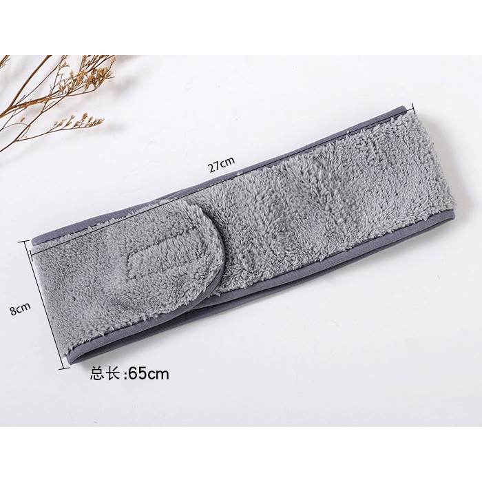 [Hàng mới về] Băng đô mềm mại có thể điều chỉnh dùng khi rửa mặt / trang điểm / tập yoga