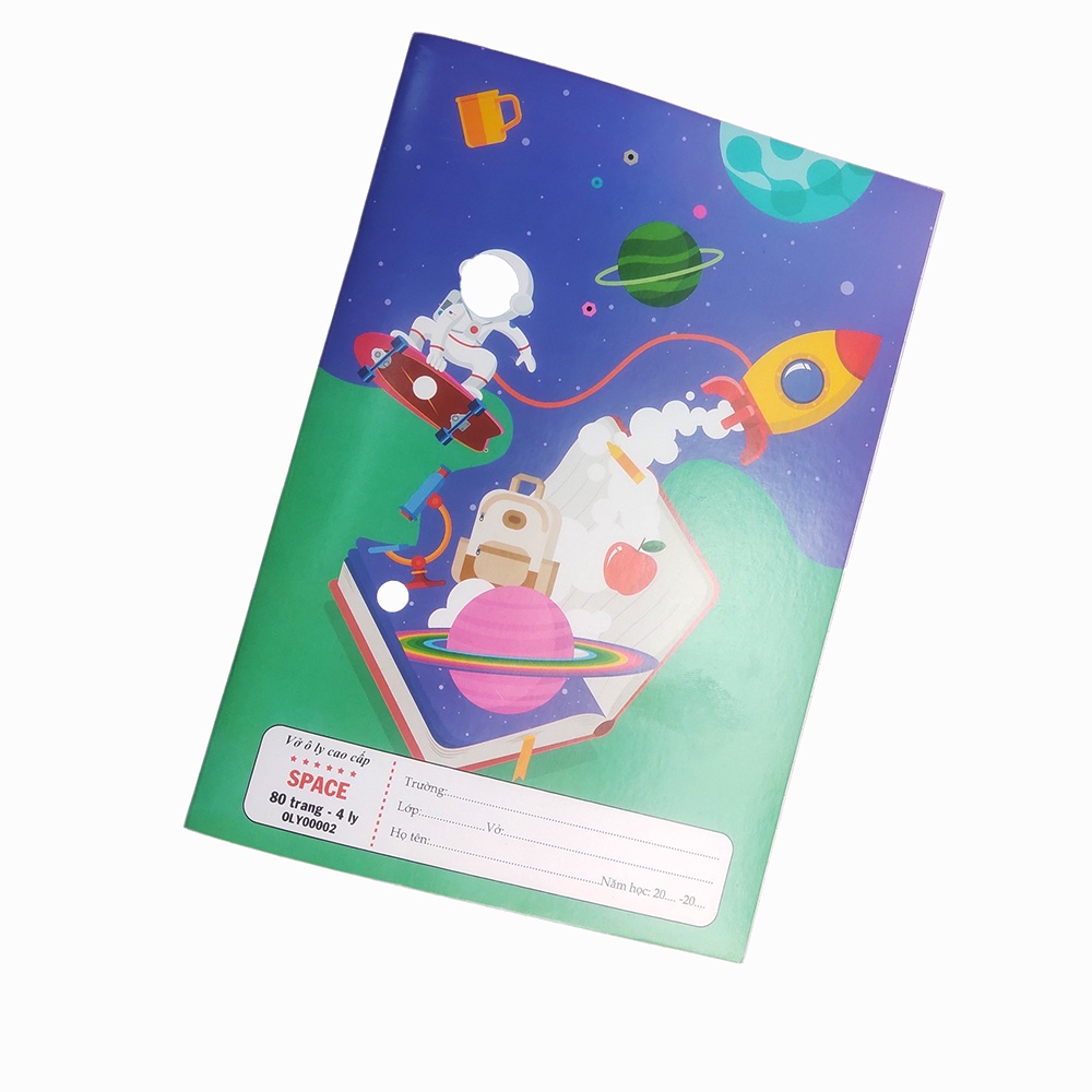 Vở ô ly cao cấp 80 trang TOTAL SPACE - 5 QUYỂN