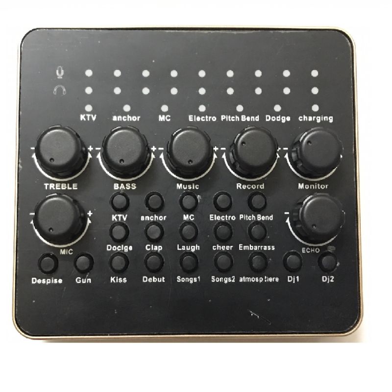 Sound Card Thu Âm V10 Condenser Microphone Kết Nối Bluetooth