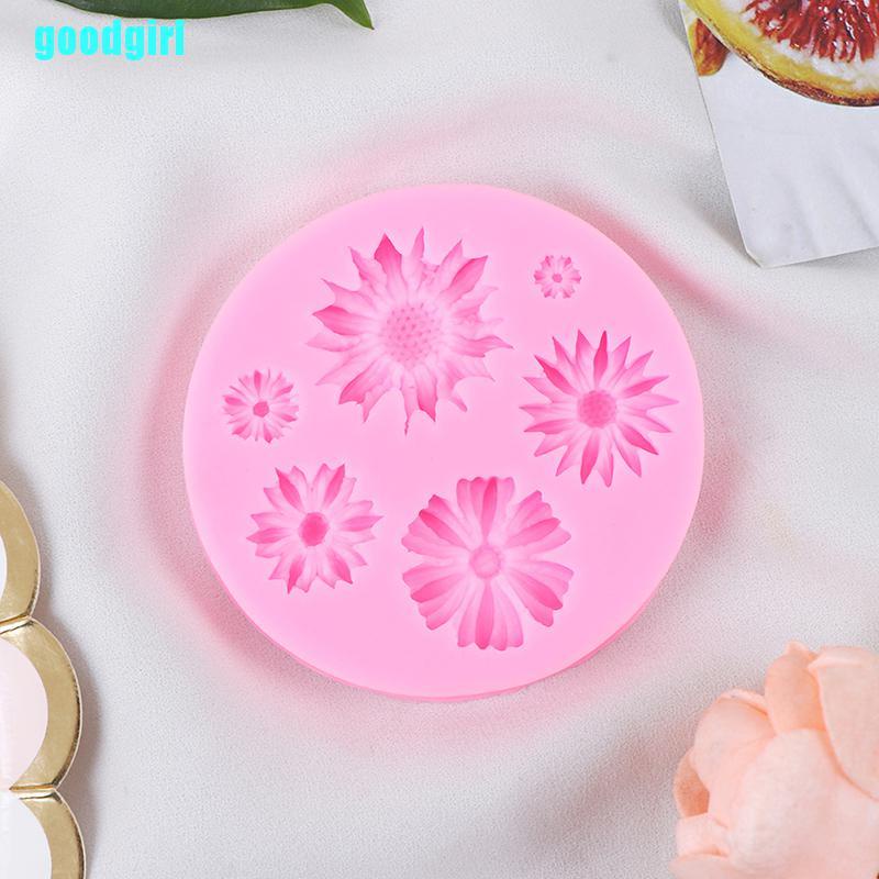 Khuôn Silicone Tạo Hình Hoa Hướng Dương 3d Trang Trí Bánh
