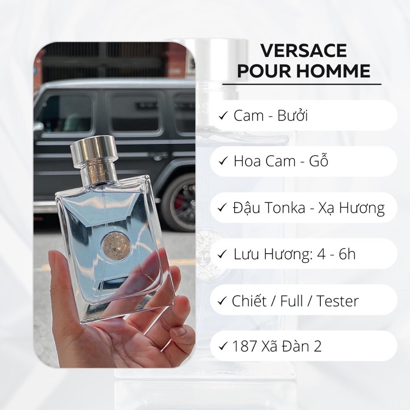 Ver Sa Chì  Pour Homme + Dylan Các Bản - Mẫu Thử Nước Hoa - Trẻ Trung, Năng Động, Phóng Khoáng
