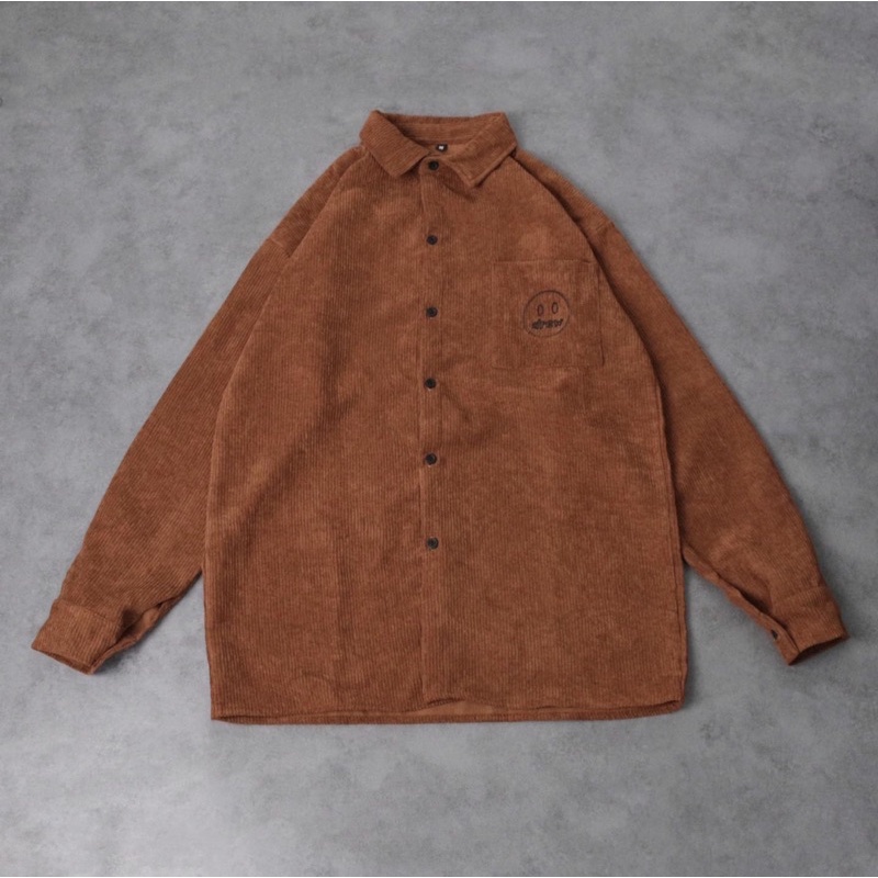 Áo sơ mi nhung tăm Drew chất đẹp KPis Clothes giảm giá 50% dáng rộng nam nữ