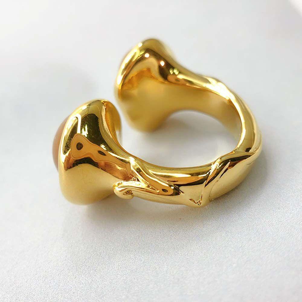 Nhẫn HợP Kim ĐíNh Đá Malachite Đơn GiảN ThờI Trang Cho Nữ