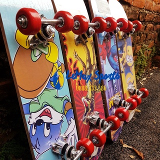 Ván trượt trẻ em giá rẻ, ván trượt trục sắt chắc chắn, ván có in hình ngẫu nhiên theo từng thời điểm sản xuất [LeMax280]