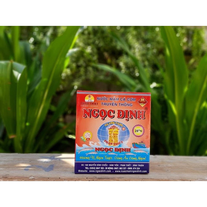 Nước mắm Ngọc Định Phan Thiết loại 1 thùng 3 lít 6 chai