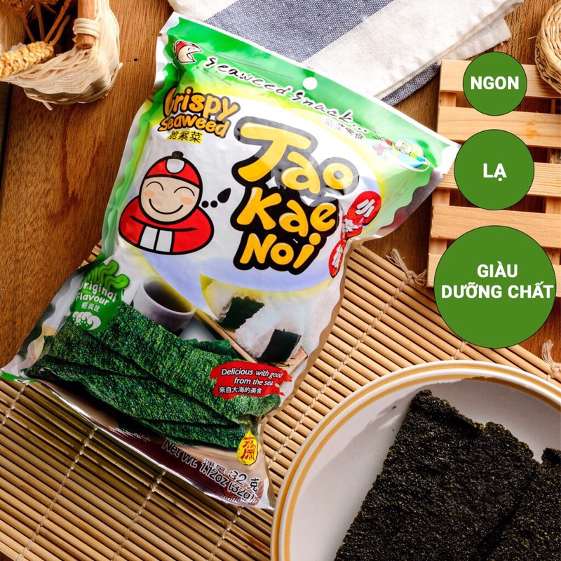 Snack Rong Biển Taokaenoi CRISPY SEAWEED 32g