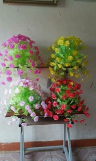 Combo 4 bộ  làm hoa giấy lua