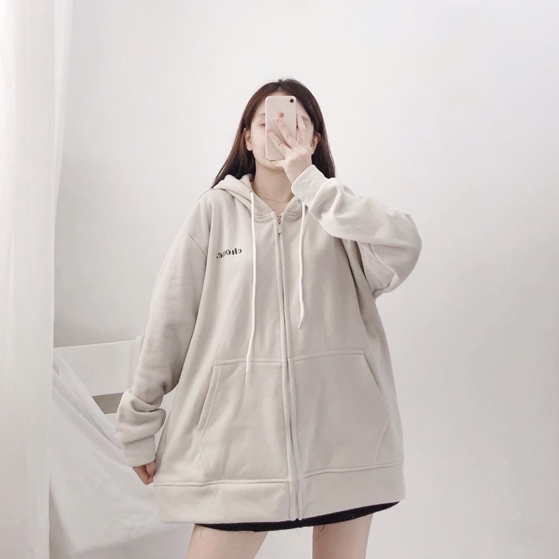 Áo Khoác Nỉ Unisex Form Rộng CHOOSE. HOT2022 ulzzang NBC