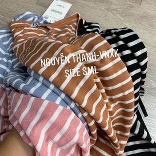 Áo kẻ cổ tim