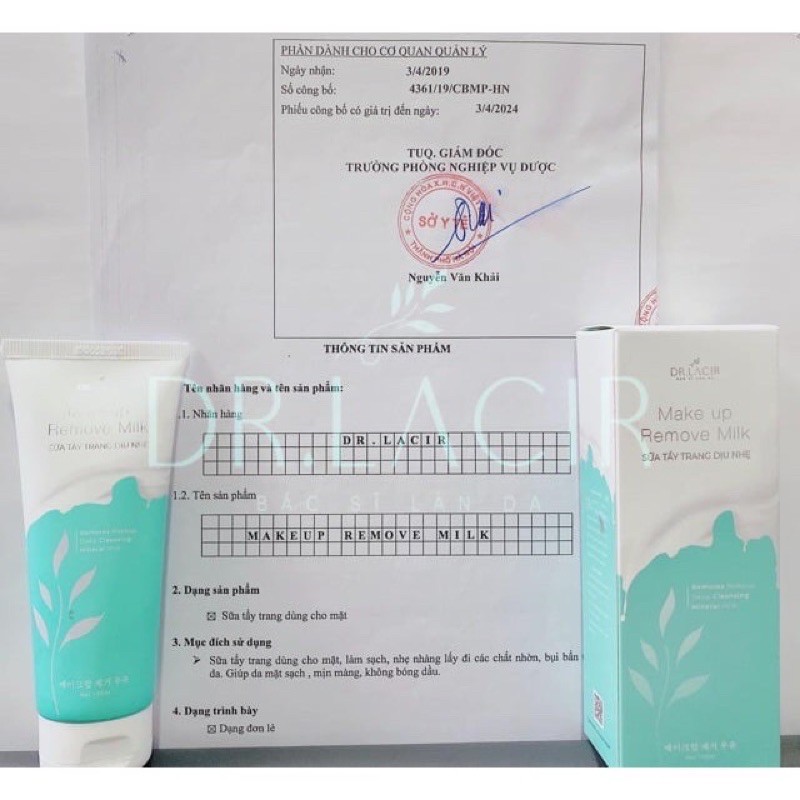 sữa tẩy trang lamer care dr.lacir