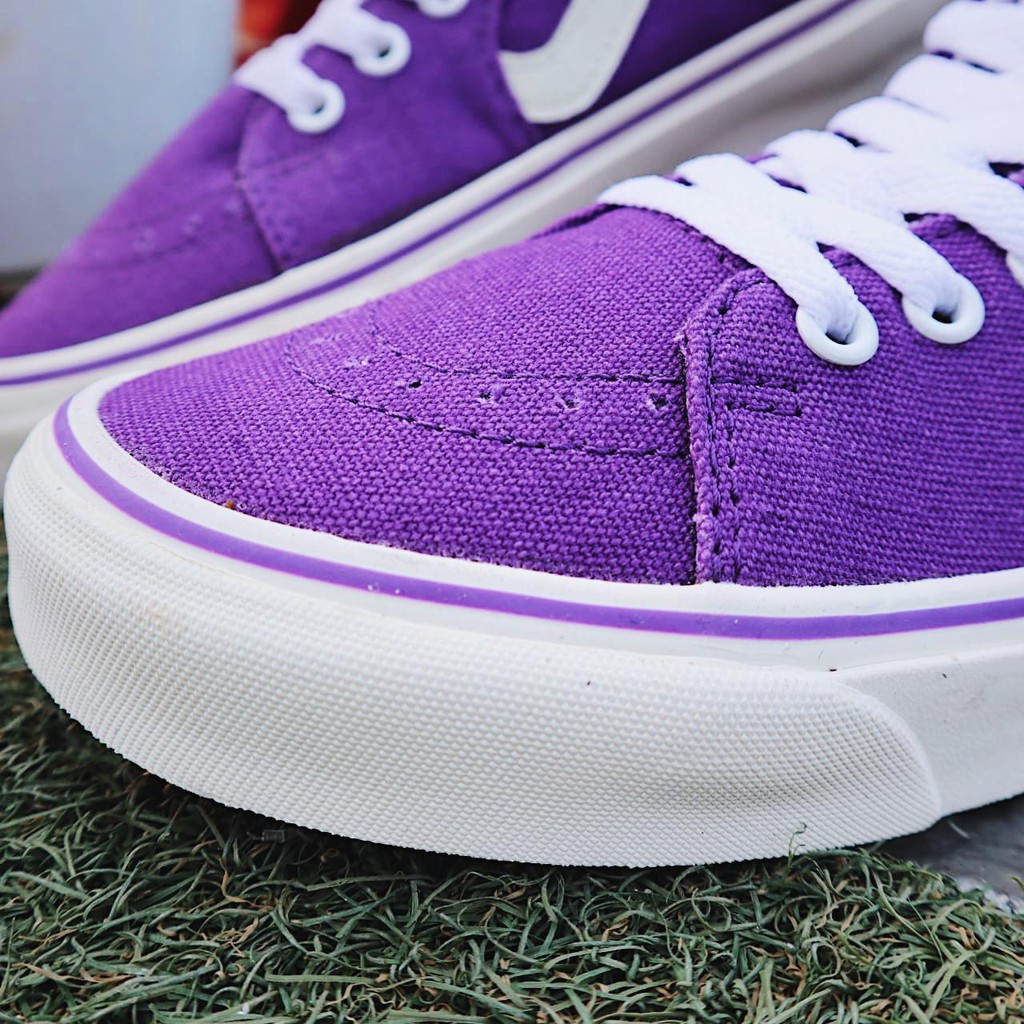 Giày Vans Sk 8 Màu Trắng Tím Trẻ Trung Năng Động