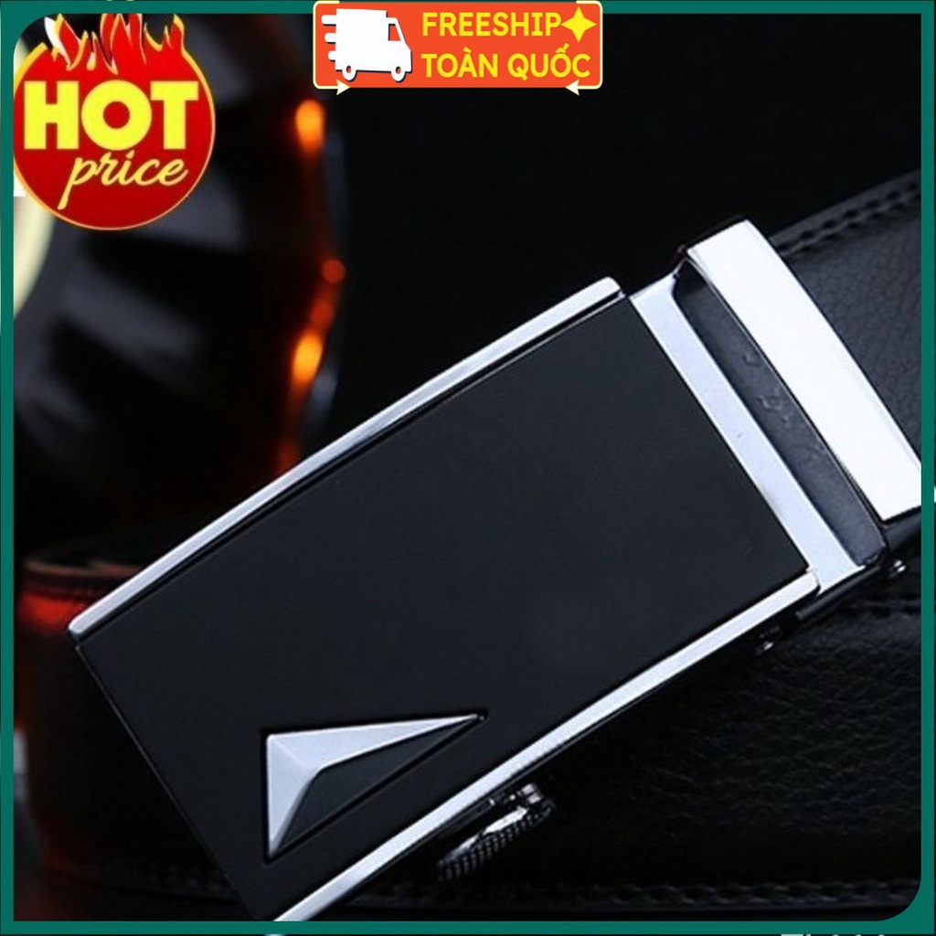 Thắt Lưng Da Nam Cao Cấp Hàng Hiệu Khóa Tự Động Dây Nịt Nam Da Bò 100% Chính Hãng Playboy Mạ Vàng Bạc Gu  Nam Tính CK-3K