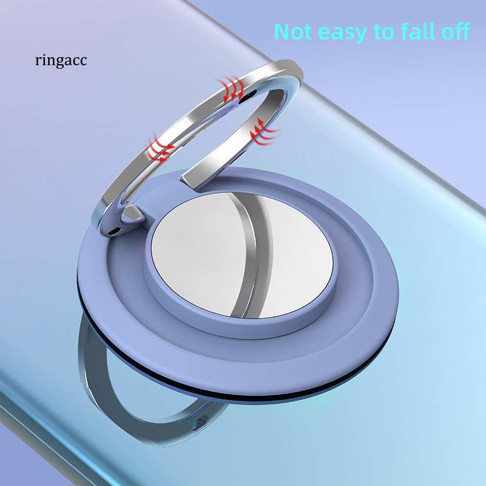 Giá đỡ điện thoại dạng nhẫn đeo ngón tay xoay 360 độ tiện dụng tùy chọn màu sắc