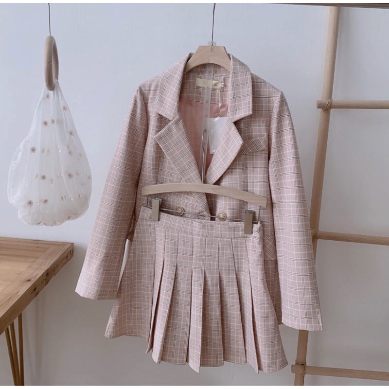 Áo Vest, Áo Blazer Kèm Chân Váy Xếp Ly- Ảnh thật ở hình cuối- FREESHIP | BigBuy360 - bigbuy360.vn