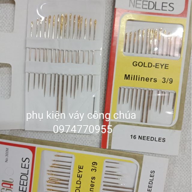 Kim khâu nhiều cỡ loại đẹp