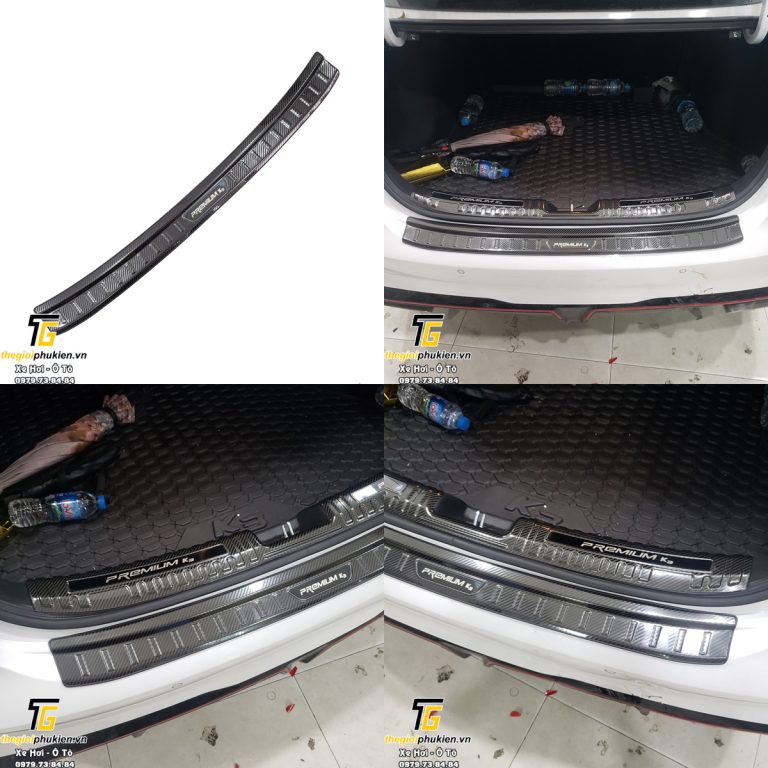 Ốp chống trầy cốp vân Carbon Kia K3 2022+ vân cacbon cao cấp