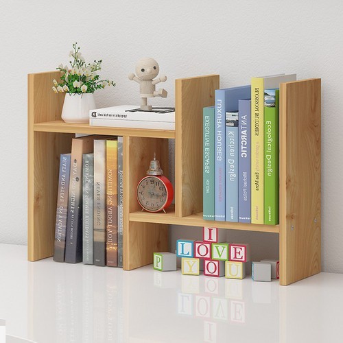 Kệ sách mini bằng gỗ nhiều màu decor phòng học dễ lắp ghép