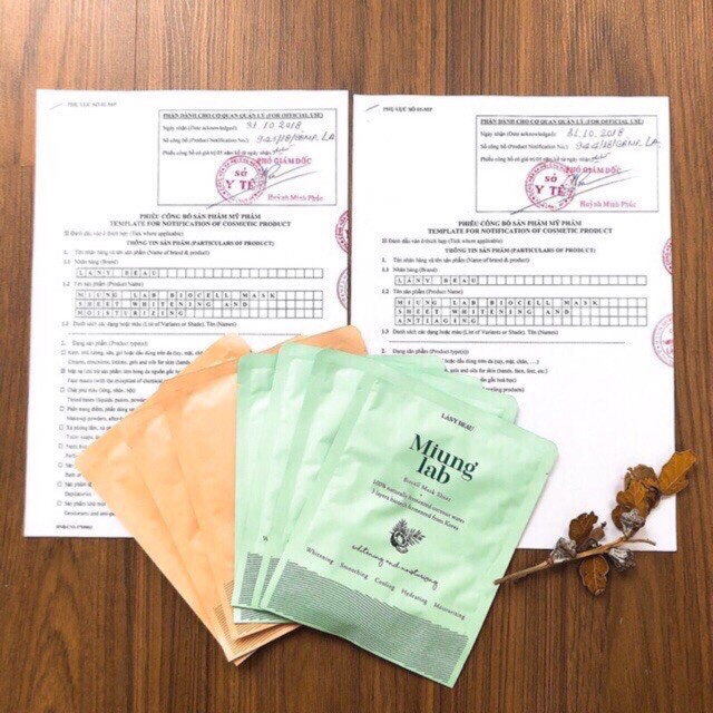 NẠ MIUNG LAB LÁNYBEAU PHIÊN BẢN MỚI HỘP 7 MIẾNG | Thế Giới Skin Care