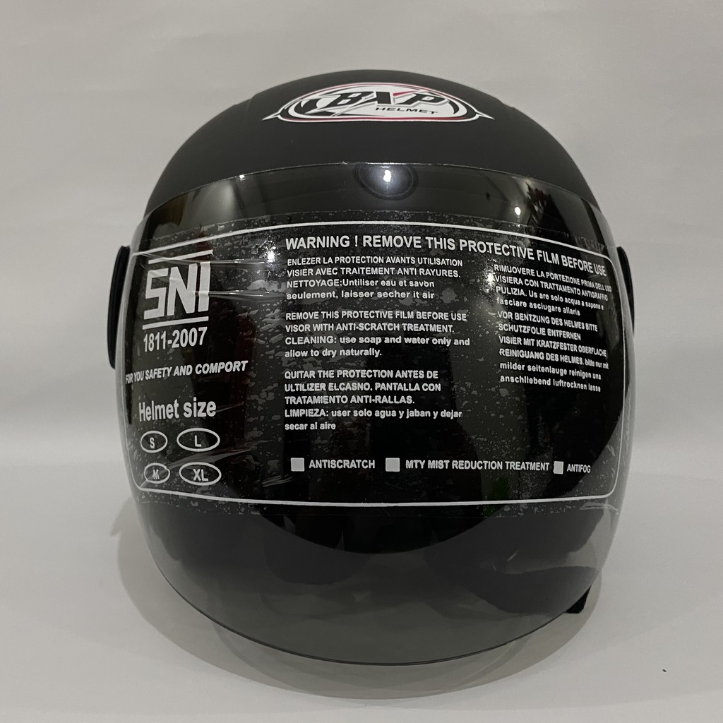 Mũ bảo hiểm màu đen cho người lớn Evo Nuvo SNI Doff - 011