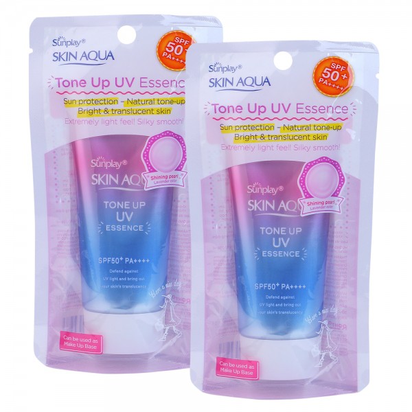 Tinh chất chống nắng nâng tông dành cho da khô/thường Sunplay Skin Aqua Tone Up UV Essence Lavender SPF50+ PA++++ 50g