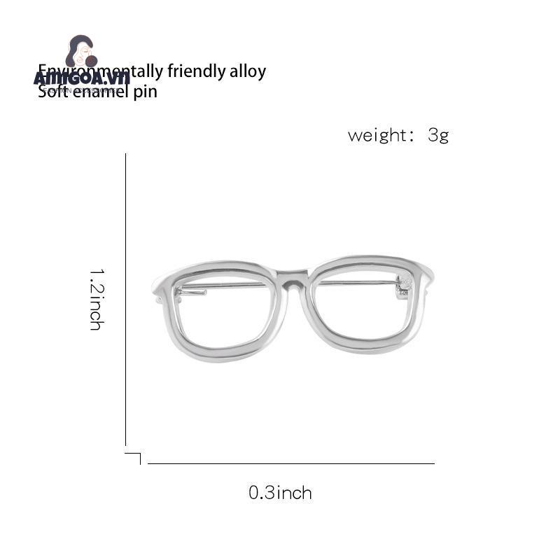 ✨✨Ghim Cài Áo Hình Mắt Kính Bằng Hợp Kim Đơn Giản Thời Trang Dành Cho