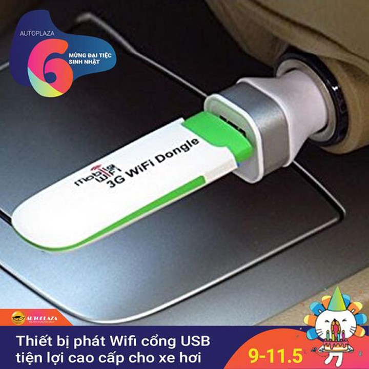 (CHẤT QUÁ) USB PHÁT WIFI 3G 4G tốc độ cực mạnh,sóng cực khỏe HSPA chuyên dùng cho xe ô tô thumbnail