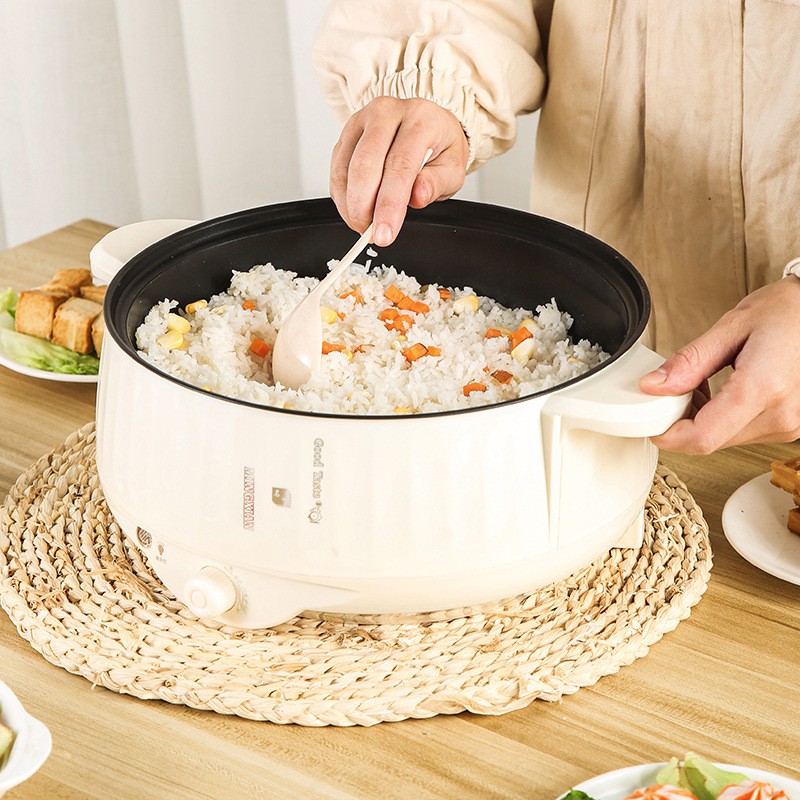 Nồi Lẩu Điện Đa Năng Cắm Điện Có Lớp Chống Dính Cao Cấp Hàng Nội Địa Loại 2L/3L Bảo Hành 6 Tháng [ Tặng Kèm 7 Món]