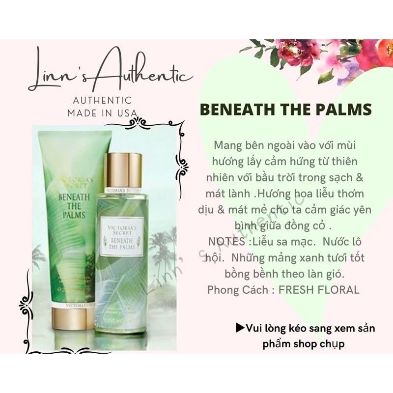 BENEATH THE PALM - Xịt Thơm Toàn Thân Body Mist Victoria’s Secret