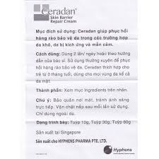 CERADAN CERAMIDE Skin Barier Repare Cream 80 GAM
