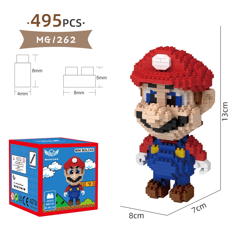 Bộ Đồ Chơi Lắp Ráp Mario Vui Nhộn Cho Bé