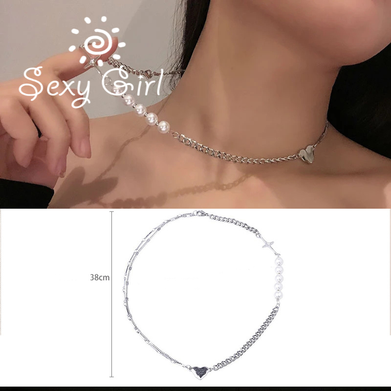 Vòng cổ Mặt Ngọc Trai Nhân Tạo Thời Trang