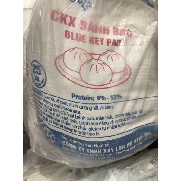 Túi 1kg bột chìa khoá xanh ( bột làm bánh bao ) chia lẻ từ bao 25kg như ảnh