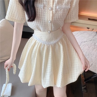 SET ĐẦM VÁY PHỒNG THUN COTTON GÂN