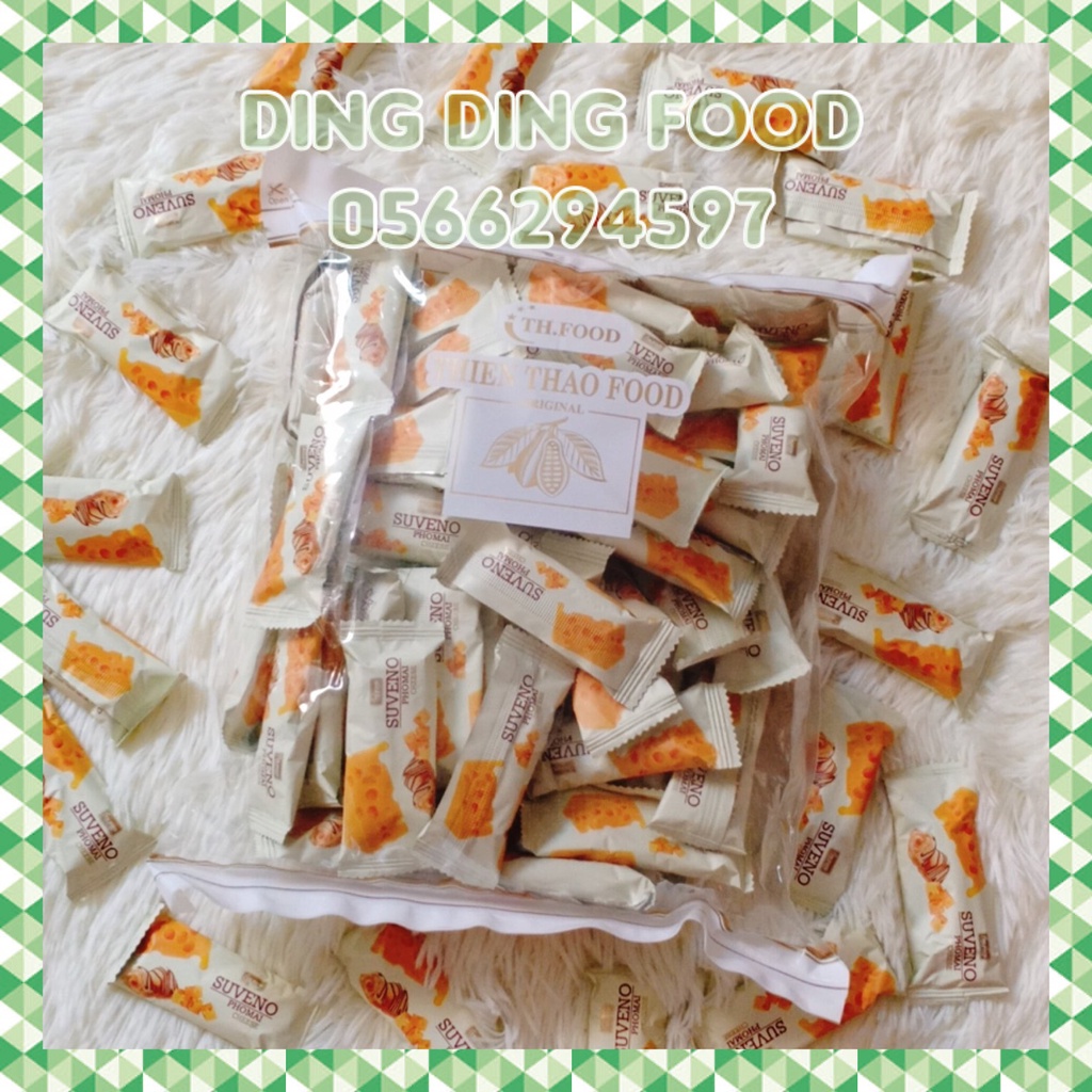 Mới - 500g Bánh Xốp Suveno Vị Phô Mai, Kem Cheese, Sữa Chua Giòn Thiên Thảo, Ăn Vặt Siêu Ngon, DING DING FOOD